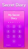 Secret diary with lock poster