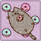 Pusheen Cat Cute Kawaii Wallpaper Lock PIN Screen ikona