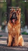 German Shepherd Puppy Lock Screen Security capture d'écran 1