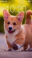 Cute Corgi Dog PIN Lock ScreenSecurity captura de pantalla 2