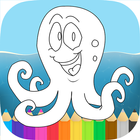 Ocean Animals Octo Coloring icon