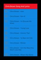 برنامه‌نما Chris Brown Song & Lyrics عکس از صفحه