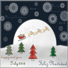 Navidad y año nuevo 2018 biểu tượng