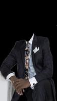 Men's suit. Photo Montage plakat