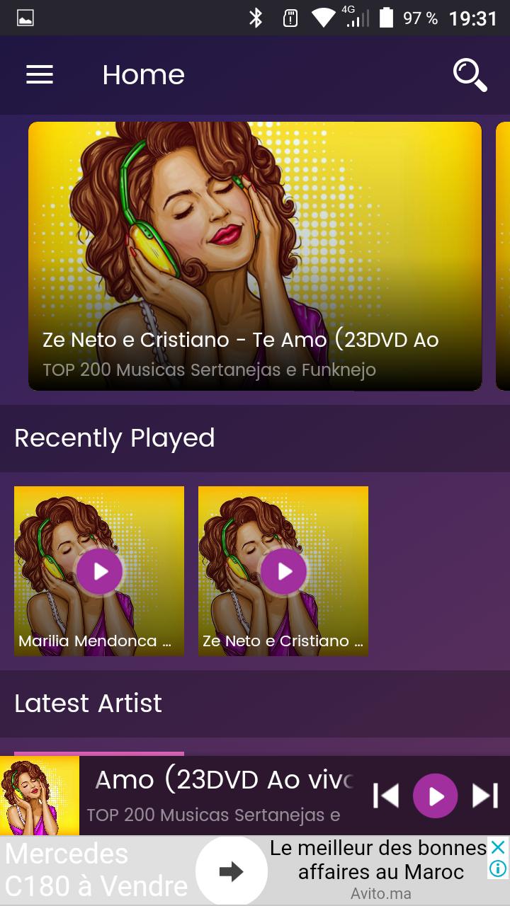 Top 100 Musicas Sertanejas Mais Tocadas para Android - APK Baixar