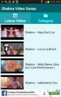 Shakira Video Songs capture d'écran 1