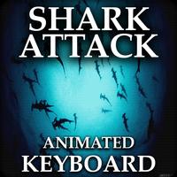 Angry Shark Attack - Hungry Shark Keyboard Theme Affiche
