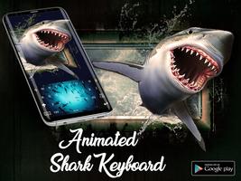 Angry Shark Attack - Hungry Shark Keyboard Theme Ekran Görüntüsü 1