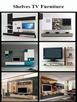 Shelves TV Furniture پوسٹر