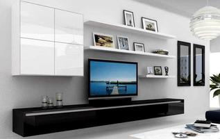 Shelves Tv Design Poster