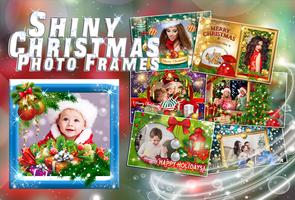 Shiny Christmas Photo Frames Affiche