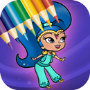 Shine Magic Genie Coloring Game APK