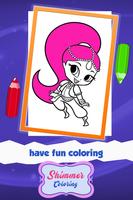 Shine Magic Genie Coloring Game screenshot 1