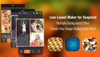 Love Layout Maker for Snapchat capture d'écran 1