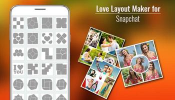 Love Layout Maker for Snapchat capture d'écran 2