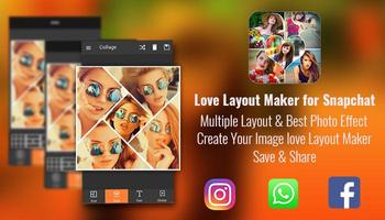 Love Layout Maker for Snapchat capture d'écran 3