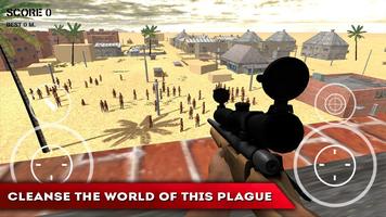 Shooter: Sniper VS Zombies 3D स्क्रीनशॉट 1