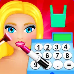 shopping and makeup cashier game APK download