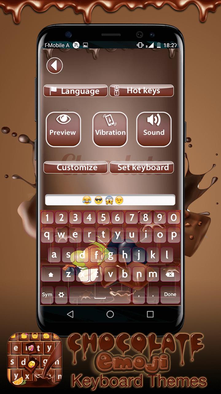 Android 用の チョコレート絵文字 キーボード Apk をダウンロード