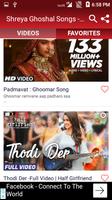 Shreya Ghoshal Songs - Hindi Video Songs ảnh chụp màn hình 2