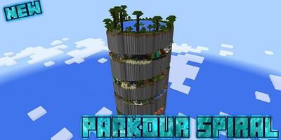 Parkour Spiral Map for MCPE ảnh chụp màn hình 1