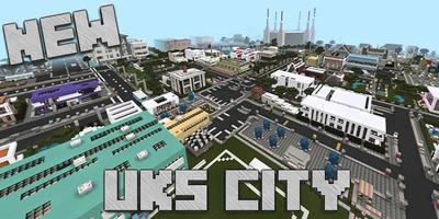UKS City Map for MCPE Affiche