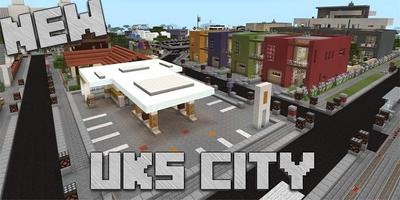 UKS City Map for MCPE imagem de tela 1