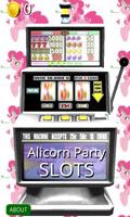 3D Alicorn Party Slots - Free Affiche