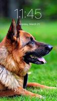 German Shepherd Dog Pattern Lock Screen ảnh chụp màn hình 1