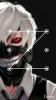 Ken Kaneki Anime Fun Art PIN Lock Screen ảnh chụp màn hình 2