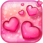 Cute Hearts Live Wallpapers آئیکن