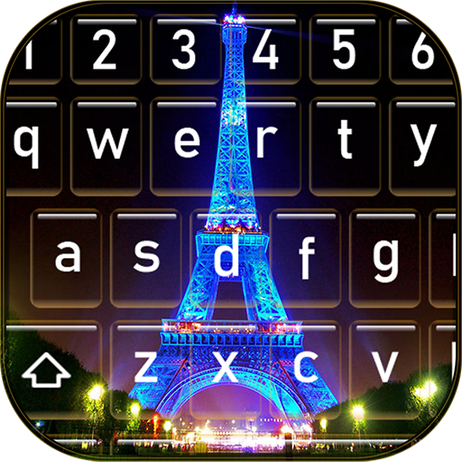 Paris by Night Custom Keyboard Themes