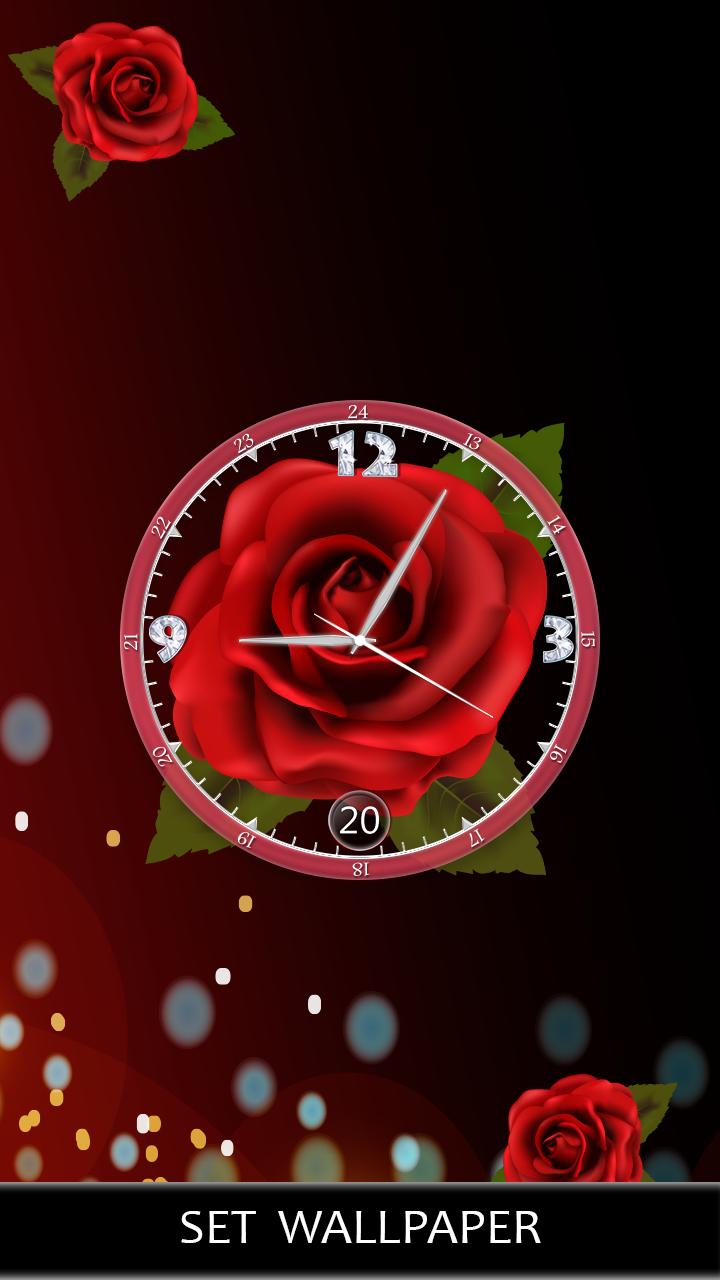 Bunga Mawar Tema Jam Wallpaper Hidup For Android Apk Download