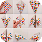 Einfache Origami Papier Tutorials Zeichen