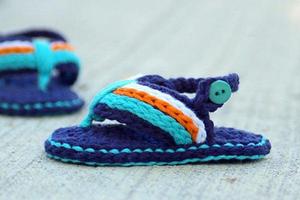 Simple Crochet Slippers Affiche