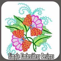 Simple Embroidery Designs Affiche