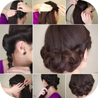 Tutoriais de penteado simples ícone