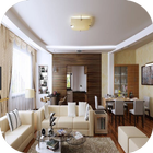 Simple Living Room Designs icône