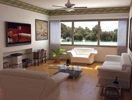 Simple Living Room Designs Affiche