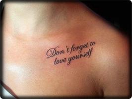 Simple Quote Tattoos Affiche