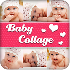 Collage de fotos de bebé icono