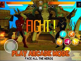 3D Ultimate Fighters : SuperHero Fighting Club imagem de tela 1