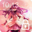 Anime Loving Couple Love Valentine Lock Password ikona