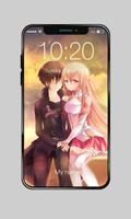 Anime Loving Couple Love Valentine Lock Password スクリーンショット 2