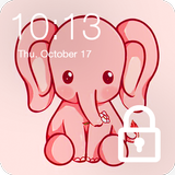Cute Makaron Elephant Flamingo Cats HD Lock Screen icône