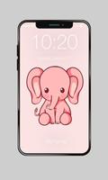 Cute Makaron Elephant Flamingo Cats HD Lock Screen Affiche