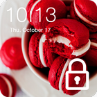Delicious Sweet Macaron Snowflakes Lock Screen ikona