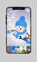 Funny Snowman On Snowboard PIN Lock تصوير الشاشة 2