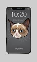 Grumpy Cat ART Wallpapers Lock Screen Password Affiche