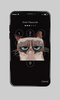 Grumpy Cat ART Wallpapers Lock Screen Password capture d'écran 1